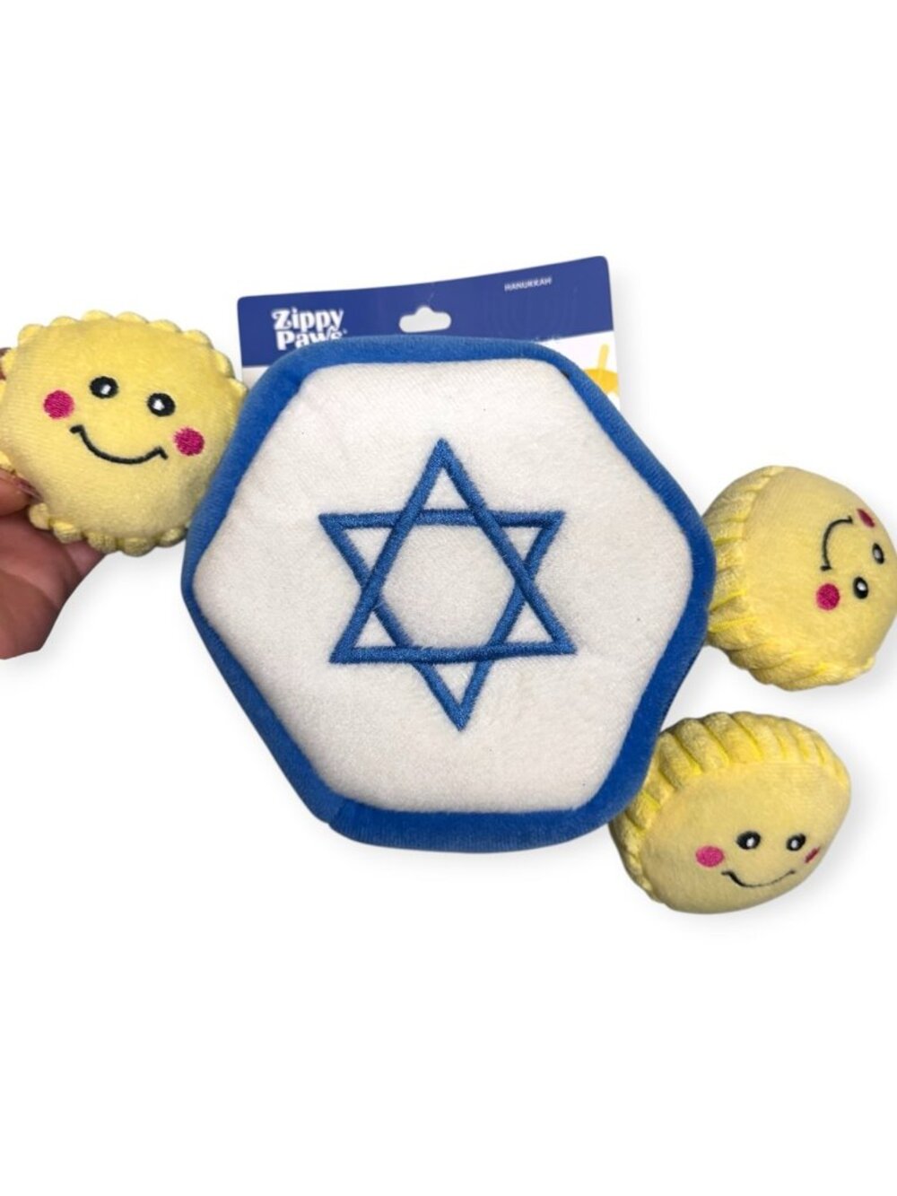 ZippyPaws Hanukkah Burrow Star of David Interactive Puzzle Dog Toy NWT